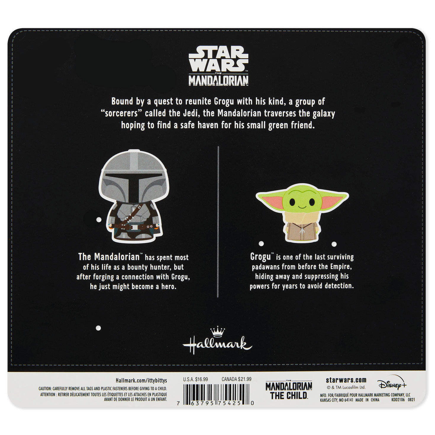 itty bittys&reg; Star Wars&trade; The Mandalorian&trade; and Grogu&trade; Plush, Set of 2, , large image number 4
