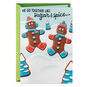 Gingerbread Couple Funny Romantic Christmas Card Card Front image number 1