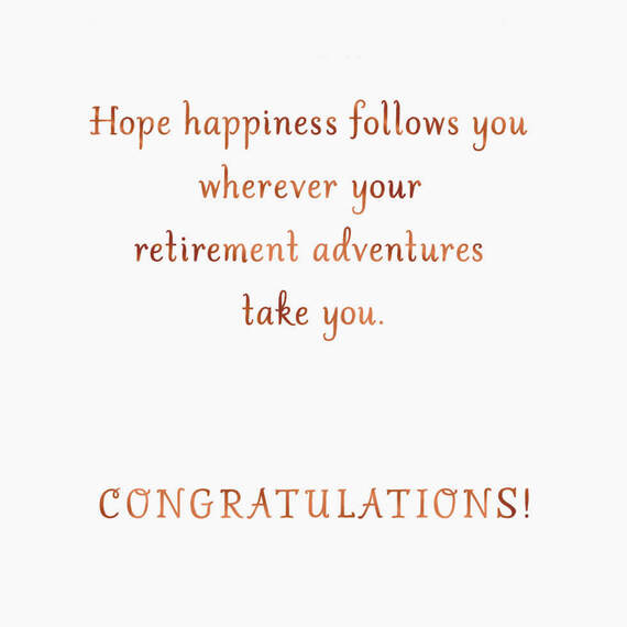 Hope Happiness Follows You Retirement Card, , large image number 2