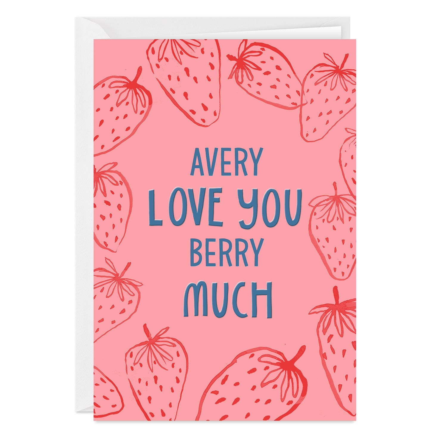 Love You Berry Much Custom Love Card