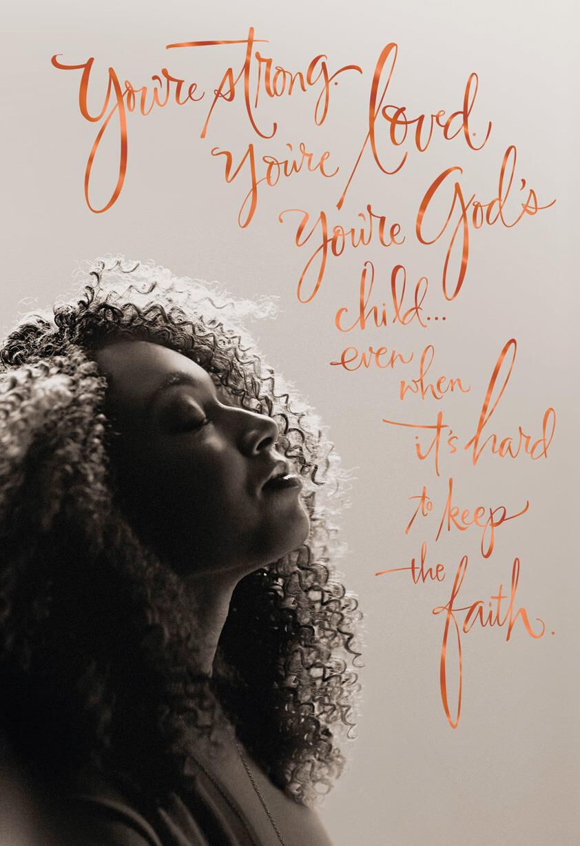 You're God's Child Religious Encouragement Card