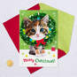 Caroling Cat Funny Musical Christmas Card, , large image number 5