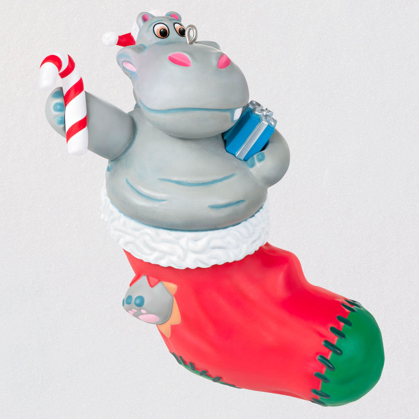 Hallmark 2017 I Want a Hippopotamus for Christmas Magic Ornament 