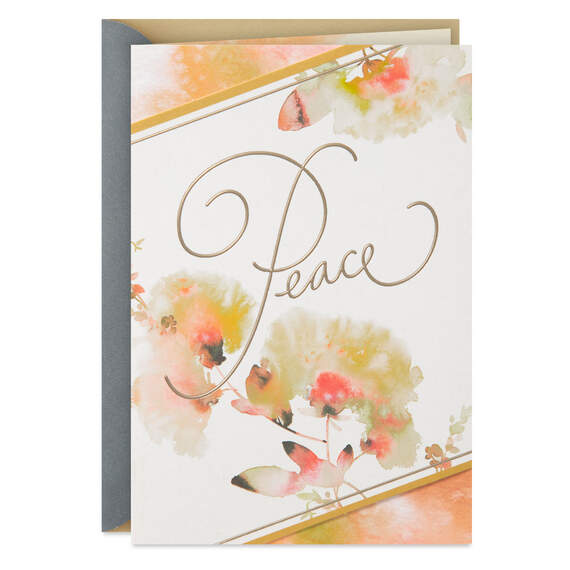 Peace and Comfort to Heal Your Heart Sympathy Card