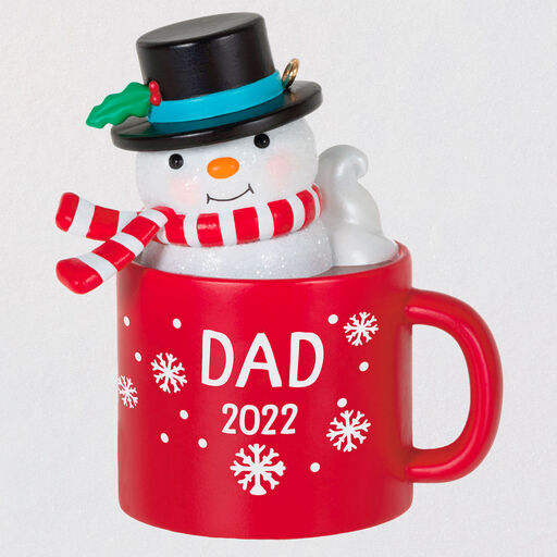 Dad Hot Cocoa Mug 2022 Ornament, 