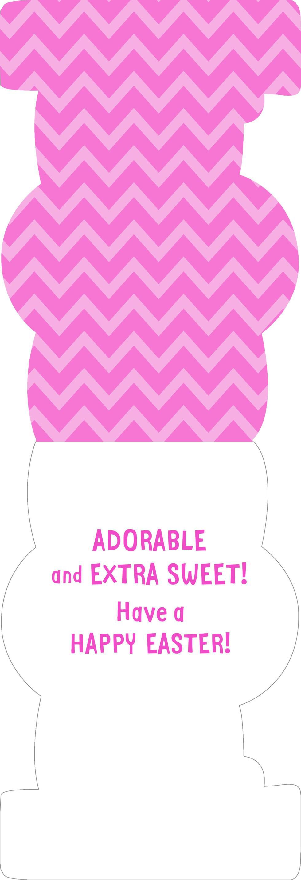 Chocolate Bunny Easter Card for Goddaughter