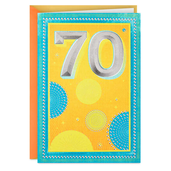 A Remarkable Life 70th Birthday Card, , large image number 1