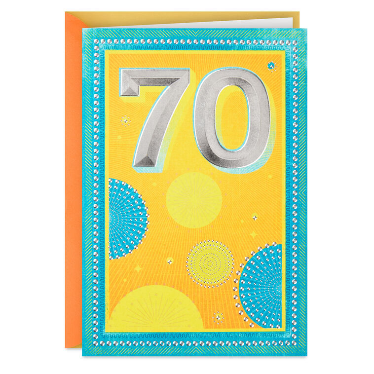 A Remarkable Life 70th Birthday Card