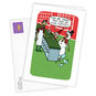 Snowman Coffee Cartoon Personalized Christmas Card Card  front with Envelope  image number 2
