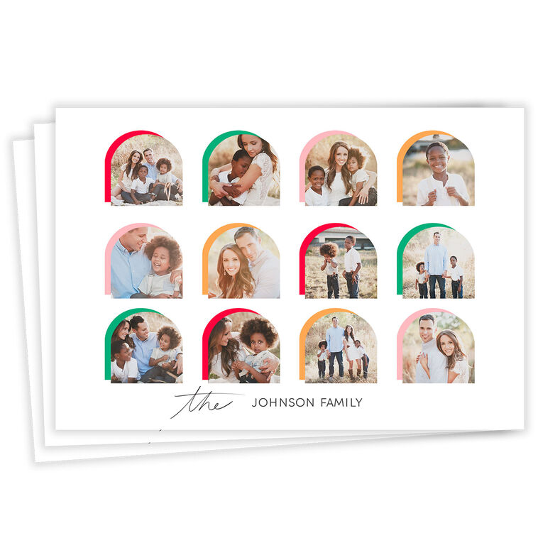 Bright Peeks Flat Holiday Photo Card