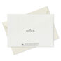 Black Script on White Thank You Notes Bulk Pack Card Back with Envelope image number 5