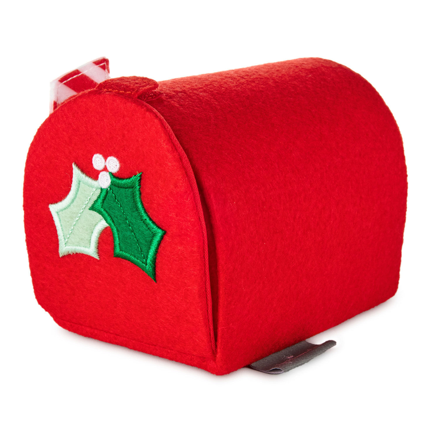 Red Felt Mailbox Gift Card Holder side image number 2