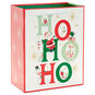 Vintage Santa Ho Ho Ho Medium Christmas Gift Bag Back image number 6