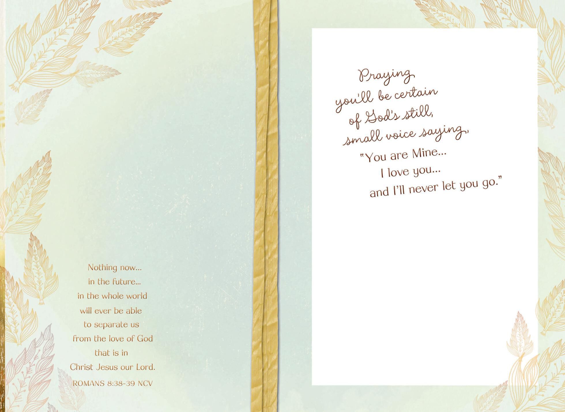 Sunny Wildflowers Religious Encouragement Card