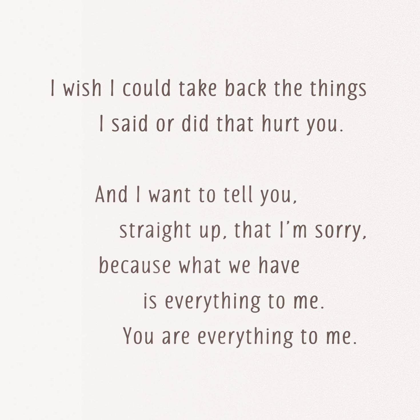 I Want to Get Us Back to a Good Place Card for only USD 4.59 | Hallmark