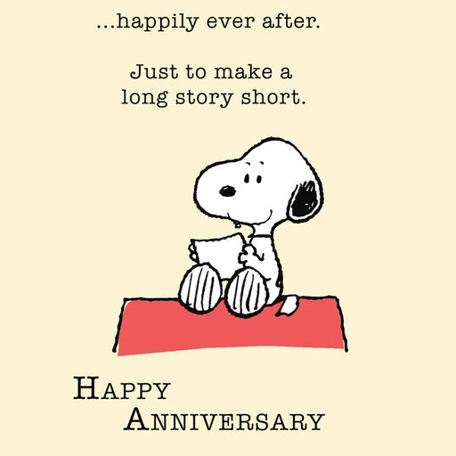 Peanuts® Snoopy Happily Ever After Anniversary Card, 