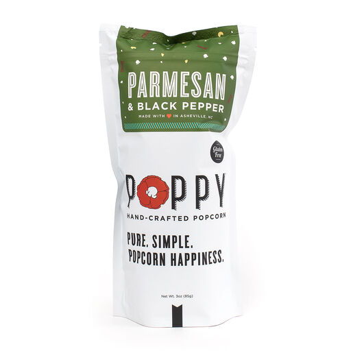 Parmesan and Black Pepper Poppy Popcorn, 3 oz. Bag, 