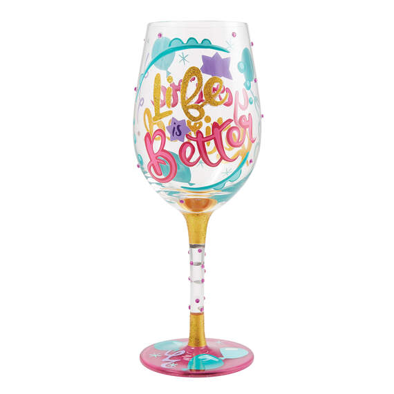 Lolita Life Is Better When Retired Wine Glass, 15 oz., , large image number 1
