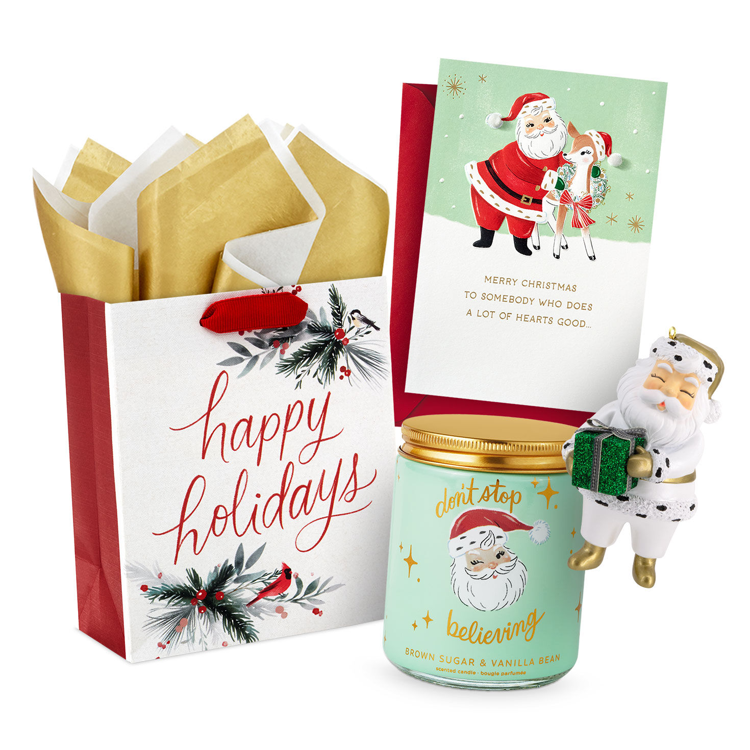 Vintage Santa Christmas Gift Set