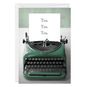 You're On My Mind Typewriter Custom Card, , large image number 1