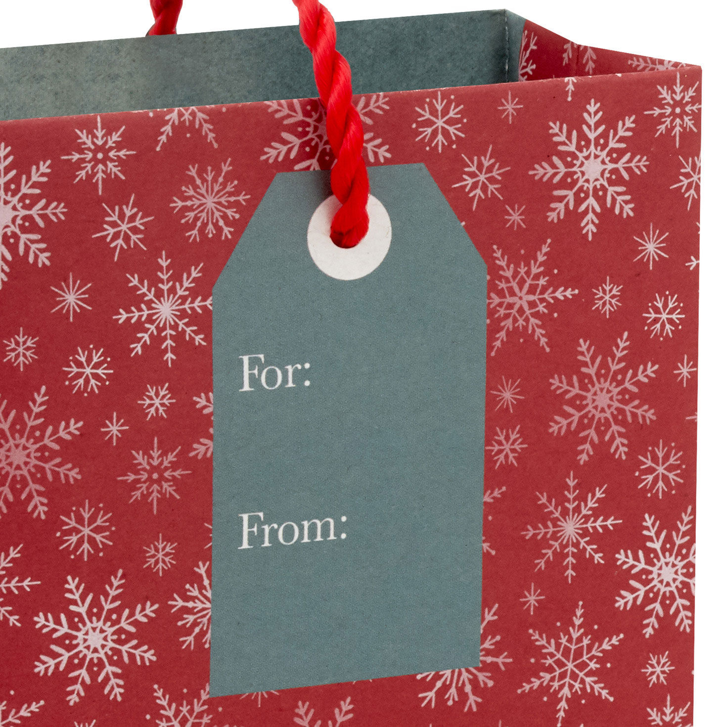 Winter Wishes Snowman Holiday Gift Card Bag tag detail image number 5
