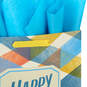 17" Multicolor Plaid Extra-Large Father's Day Gift Bag With Tissue Paper, , large image number 4