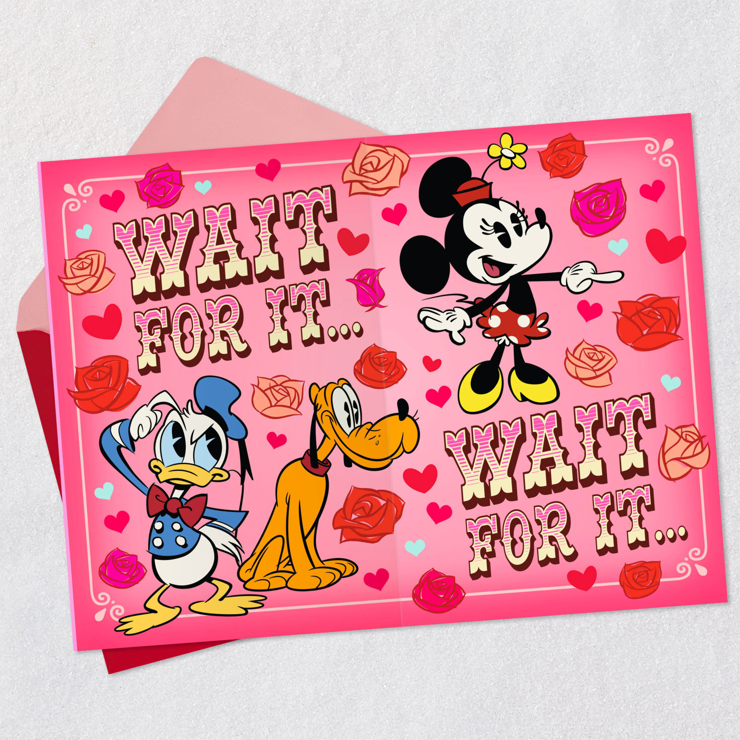 Disney Mickey Mouse and Friends Funny Pop-Up Valentine Open card with envelope image number 5