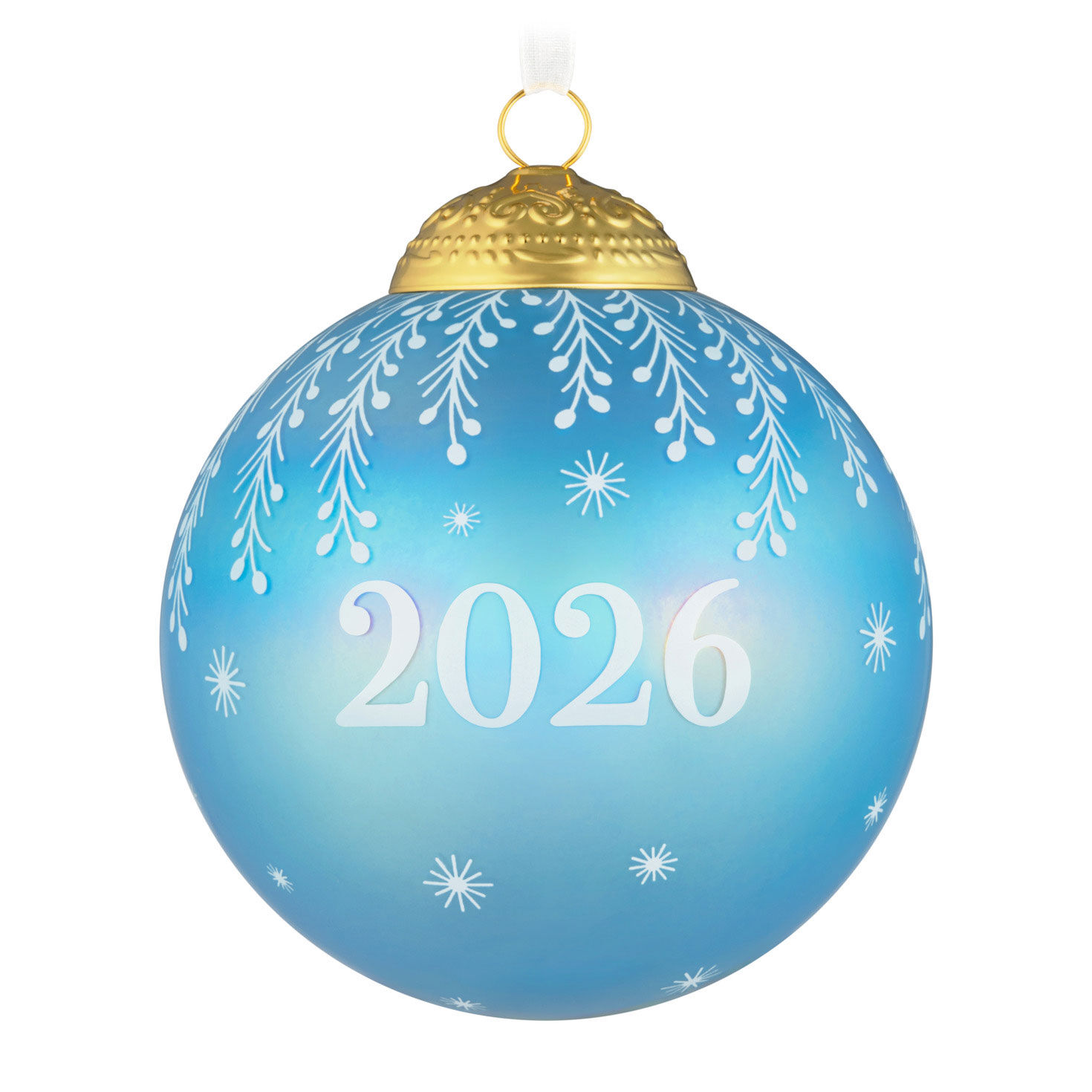 Christmas Commemorative 2026 Ball Glass Ornament