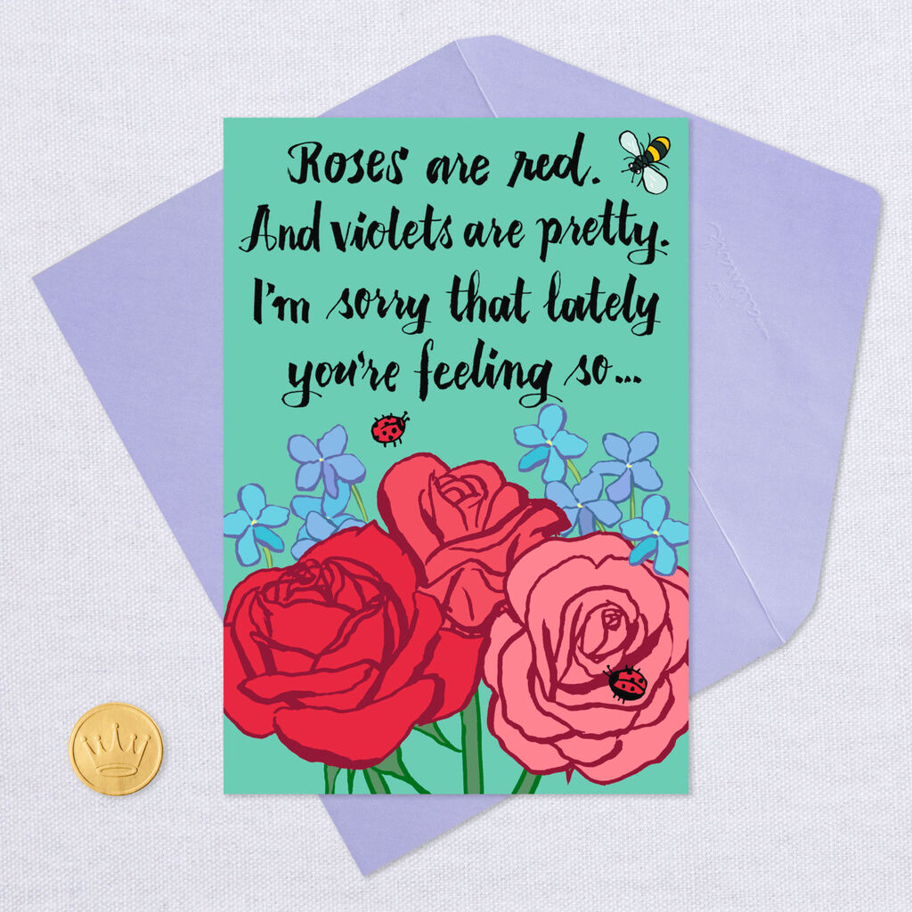 Rhymes With Pretty Funny Get Well Card