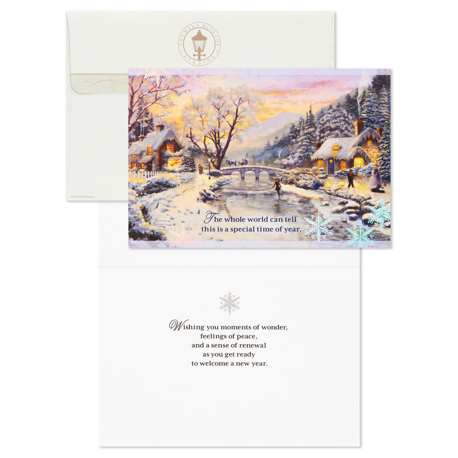 Thomas Kinkade Winter Evening Boxed Christmas Cards, Pack of 16, , large image number 3
