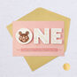 Cute Bear Blessed and Loved First Birthday Card, , large image number 6