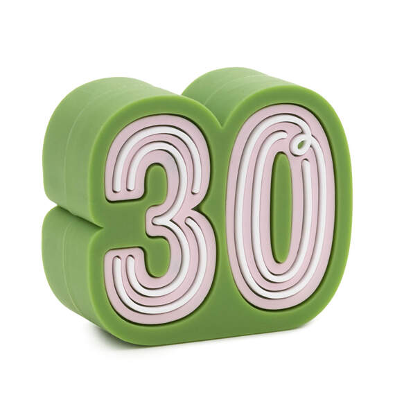 Charmers 30th Birthday Silicone Charm, , large image number 1