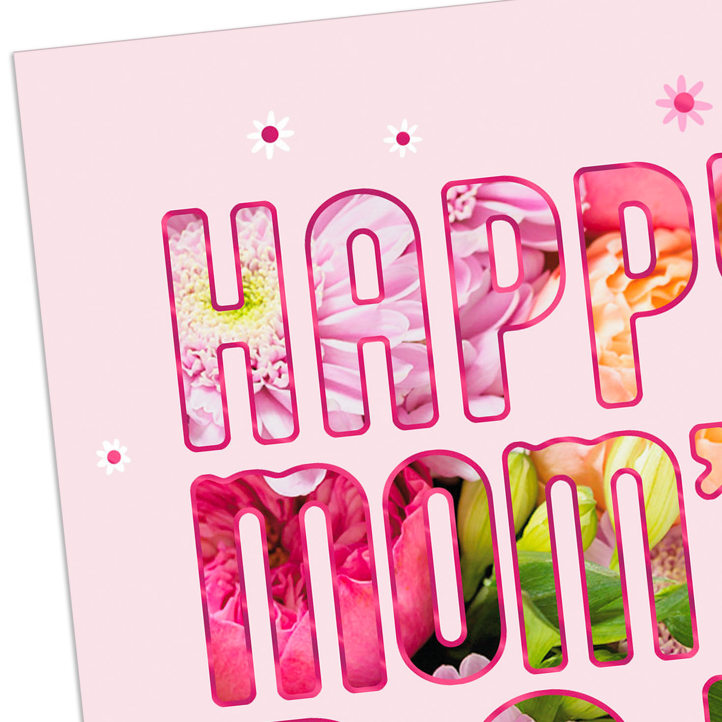 Floral Lettering Happy Mother's Day Card Card Front Detail image number 4