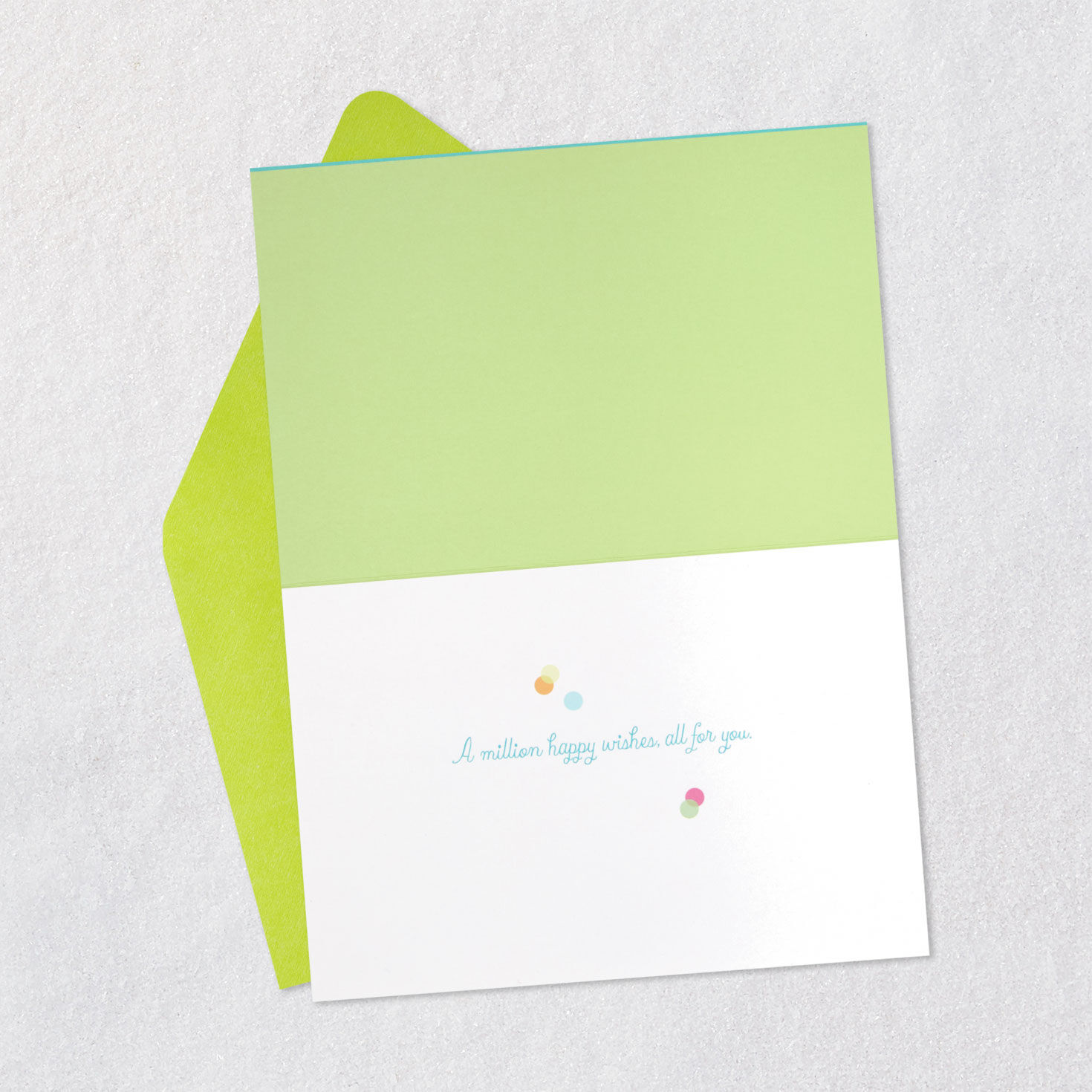 Acrylic Box With Confetti Birthday Card Open card with envelope image number 3