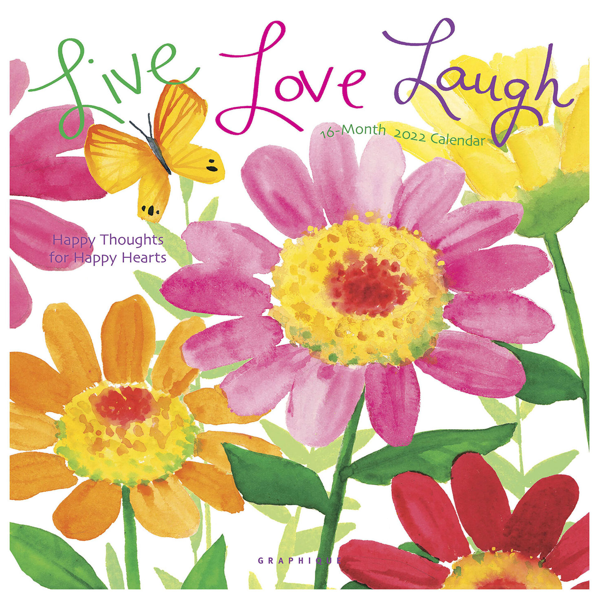 Live Love Laugh 2022 Wall Calendar, 16-Month - Calendars & Planners