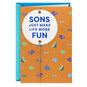Green and Blue Bowties, Socks and Hats Son Birthday Card Card Front image number 1