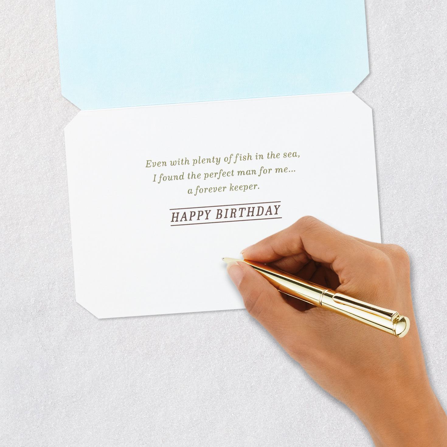 Mounted Fish Trophy Husband Birthday Card signing card image number 6