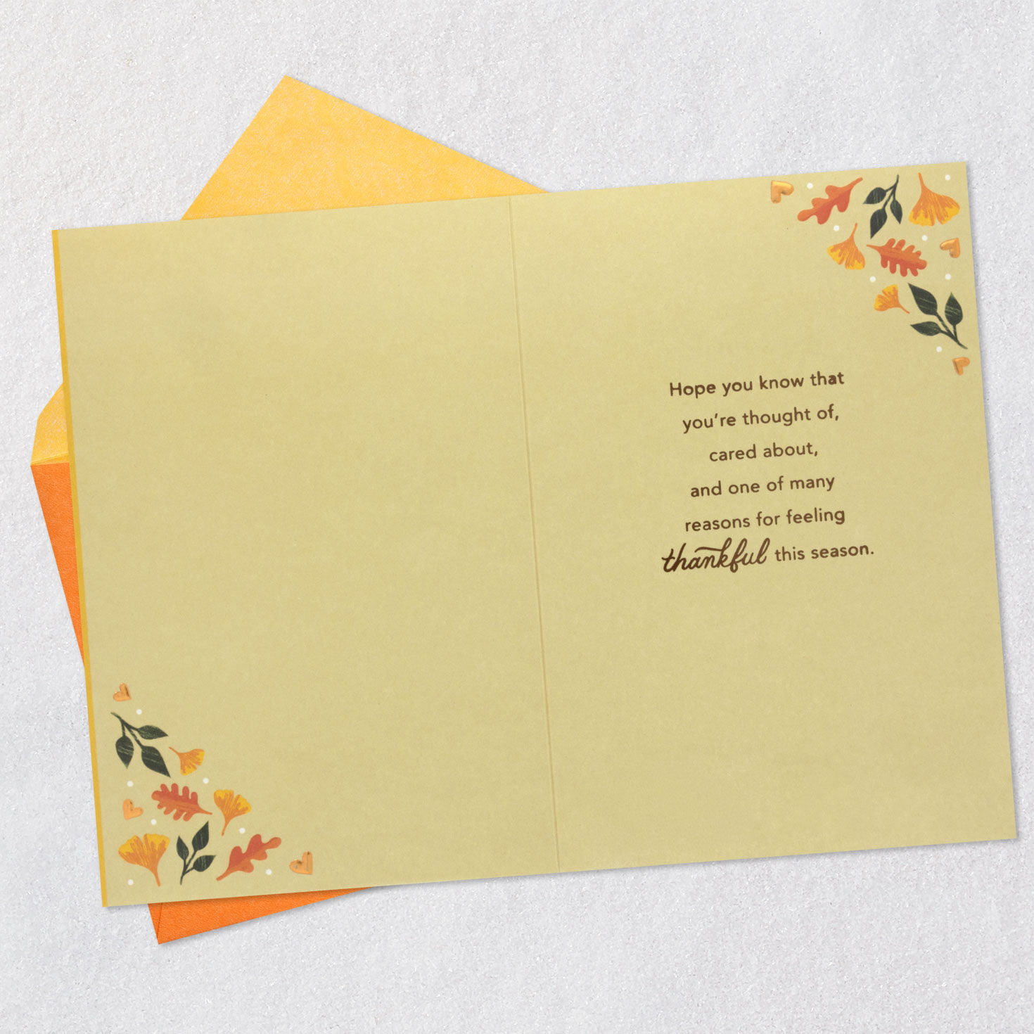 Across the Miles Thanksgiving Card Open Card with Envelope image number 3