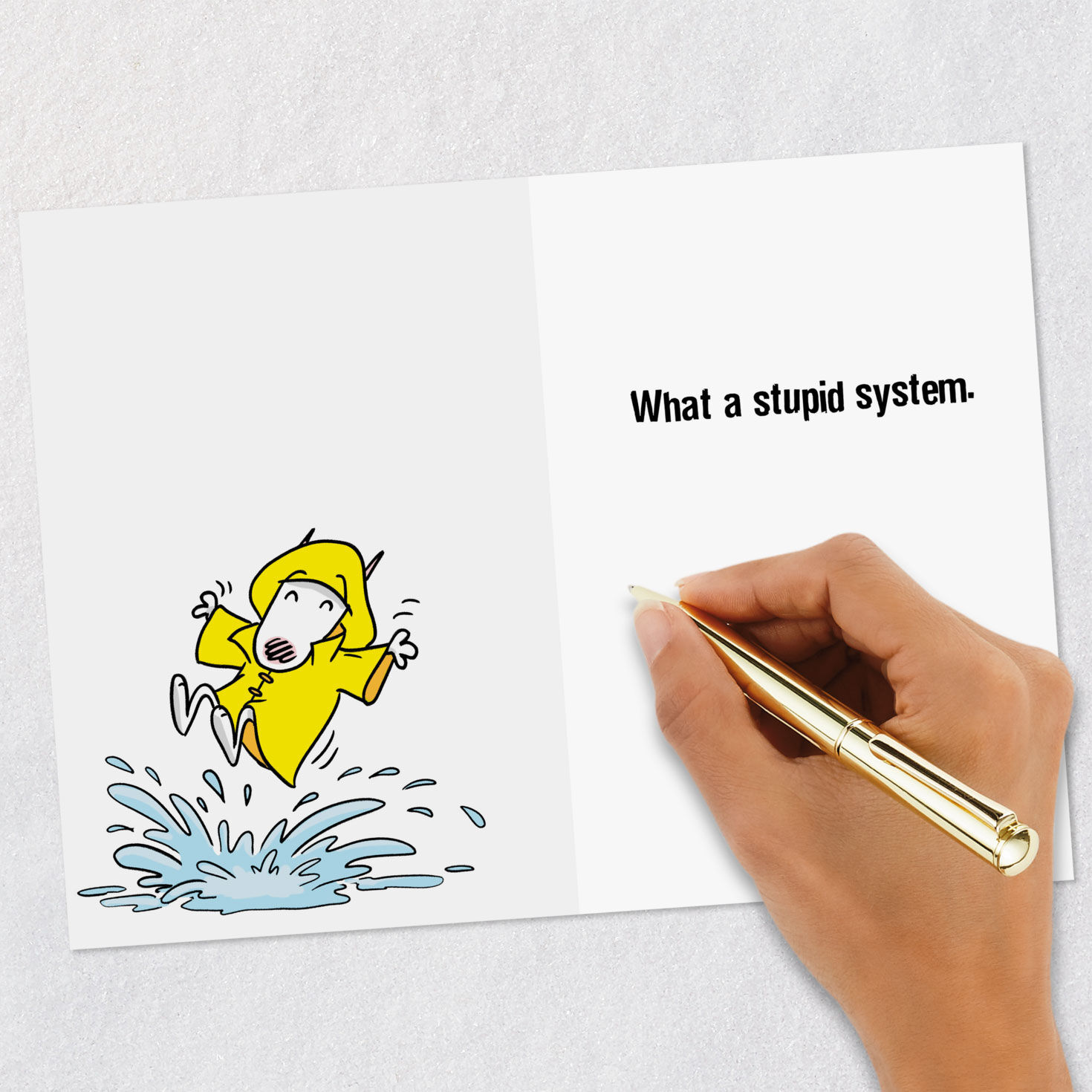 Maxine and Floyd Under Umbrella Funny Encouragement Card  image number 6