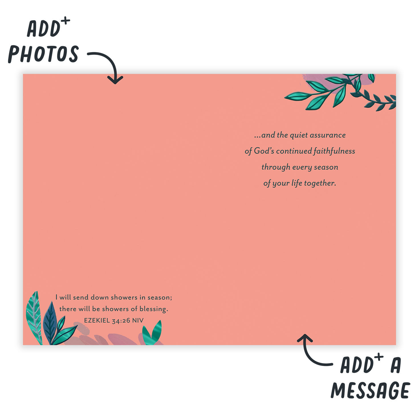 Parrots Religious Personalized Anniversary Card  image number 3