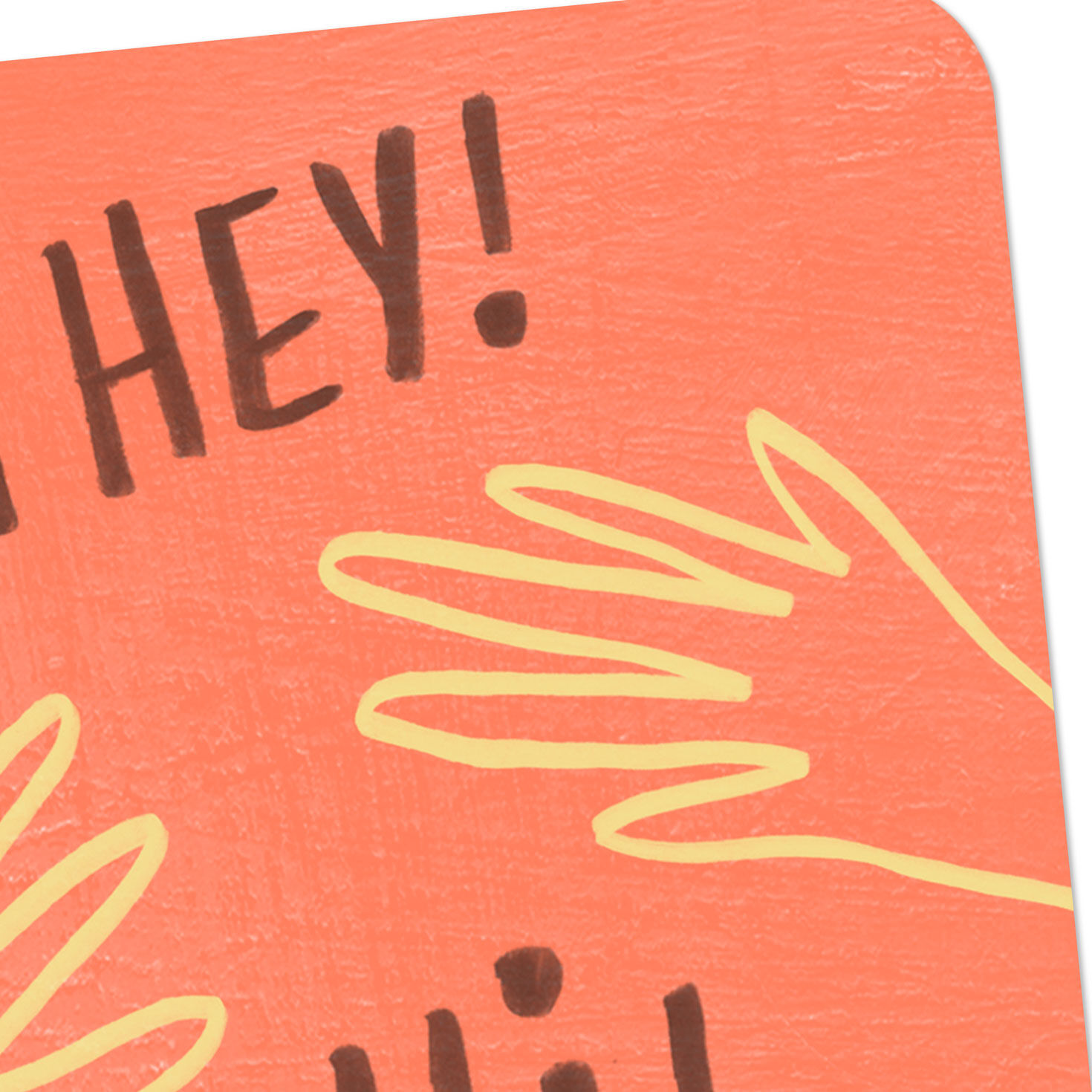 Waving Hands Hello Thinking of You Card Card Front Detail image number 4