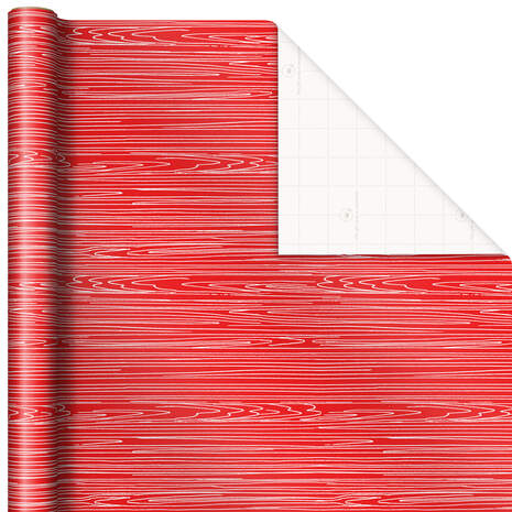 Red Merry Christmas Wrapping Paper, 45 sq. ft., , large