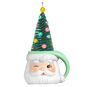 Santa Mug With Tree Keepsake Ornament Front image number 1