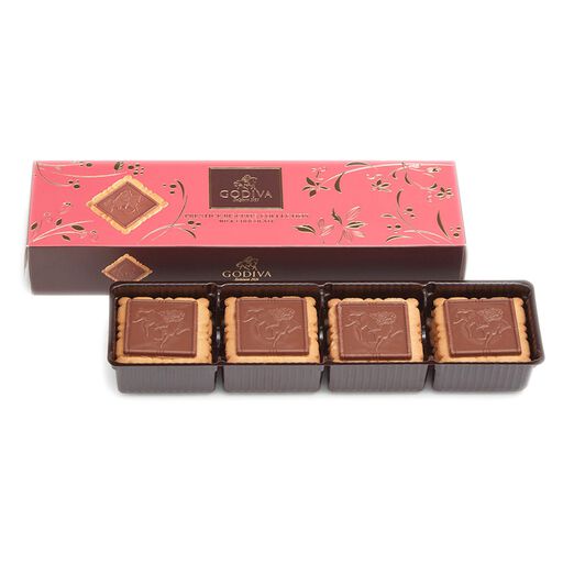 Godiva Lady Godiva Milk Chocolate Biscuits, 12 pieces, 
