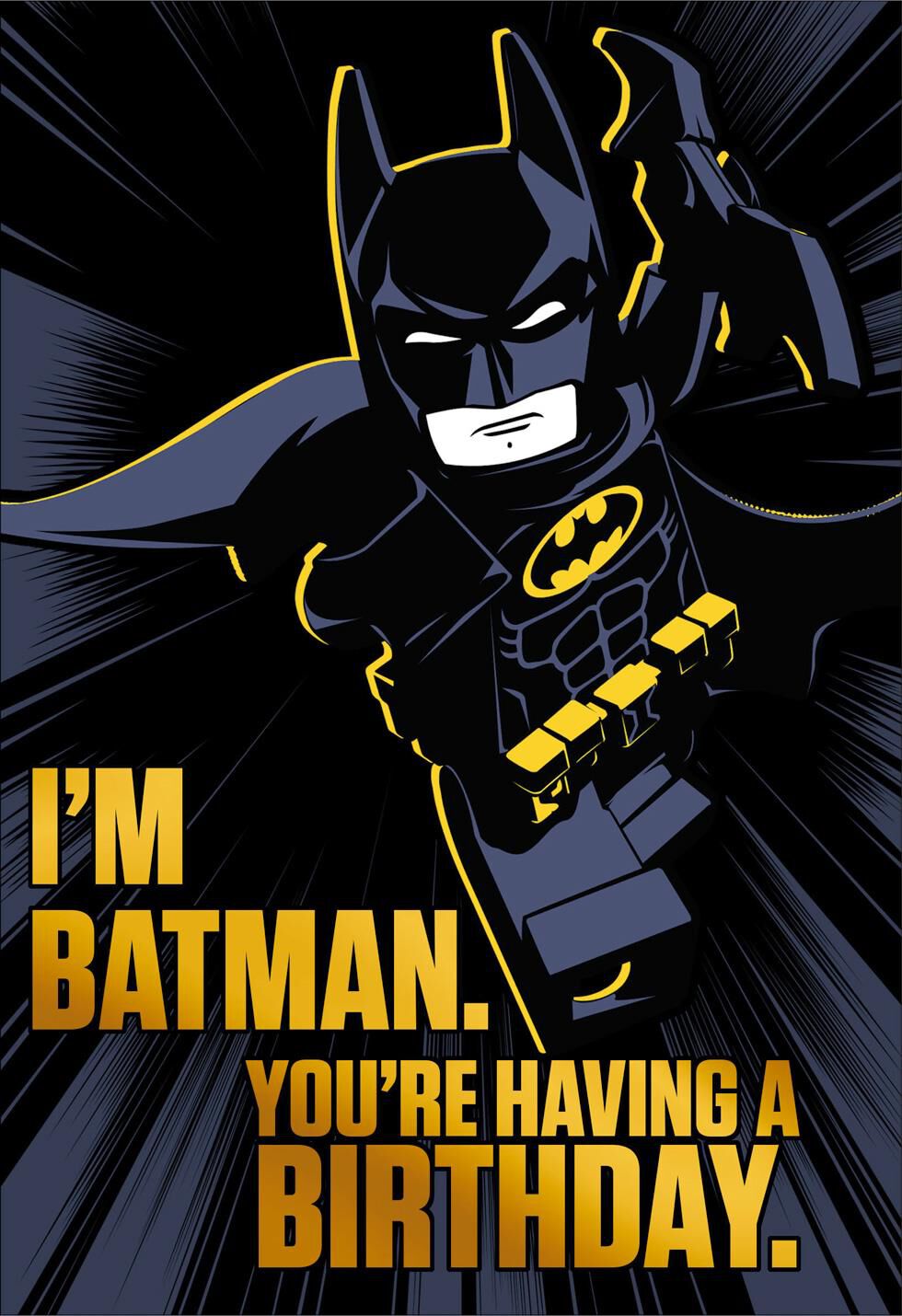The LEGO® Batman™ Movie Awesome Birthday Card