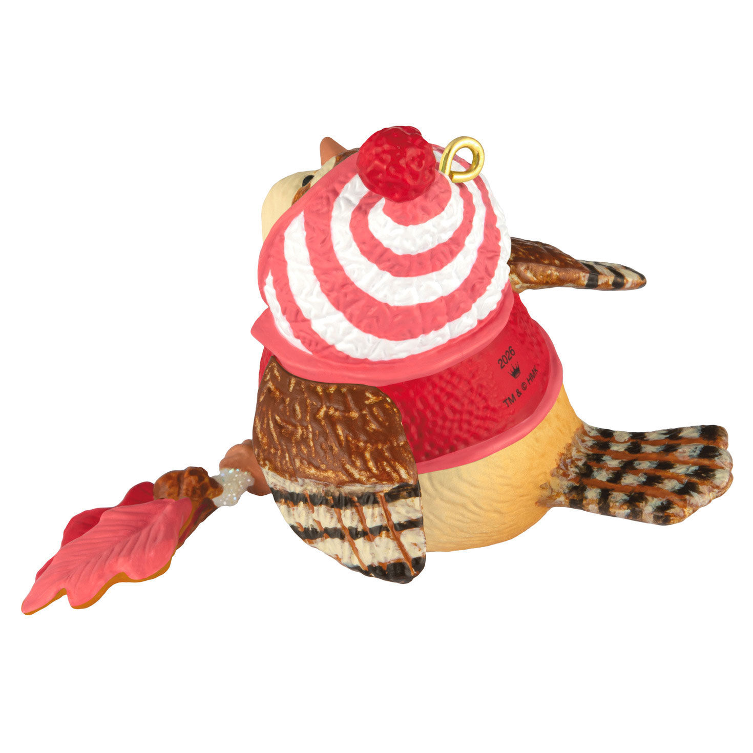 Red or Green Bird Keepsake Ornament Back image number 6