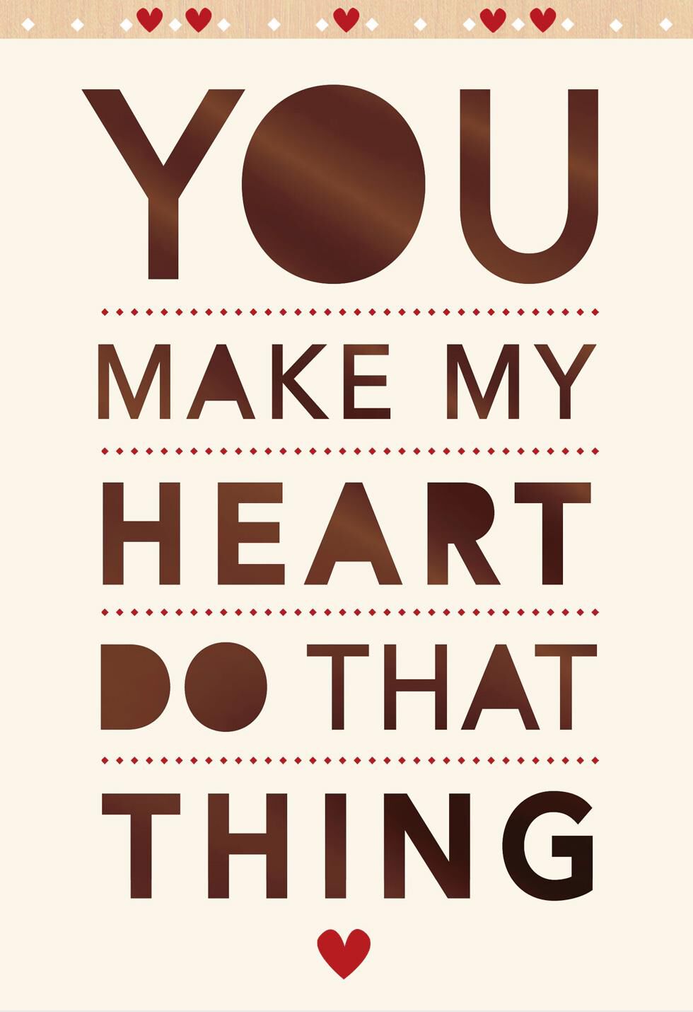 Happy Heart Romantic Sweetest Day Card