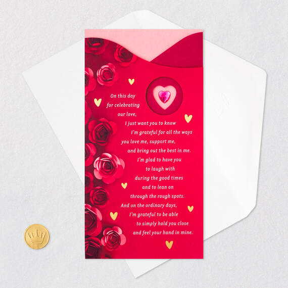 Celebrating Our Love Romantic Valentine's Day Card, , large image number 5