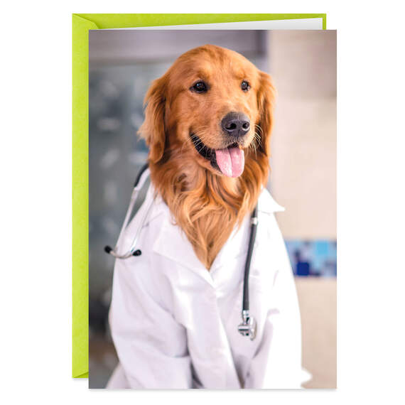 Doctor Dog's Orders Get Well Card, , large image number 1