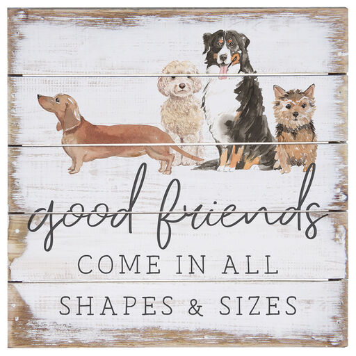 Simply Said Good Friend Come Petite Pallet Wood Sign, 8x8, 